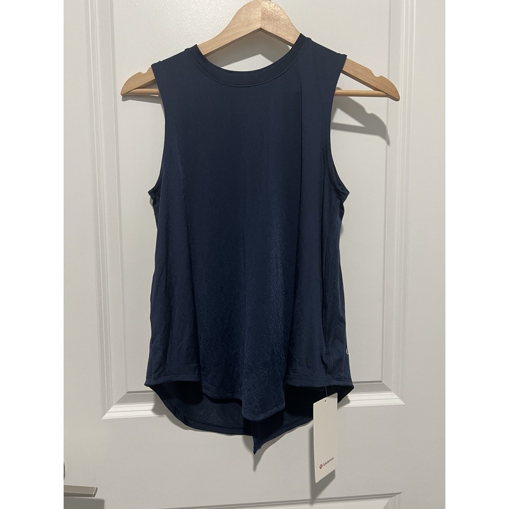 Lululemon Lightweight Split-Back Training Tank True Navy Size XS‎ NWT $58